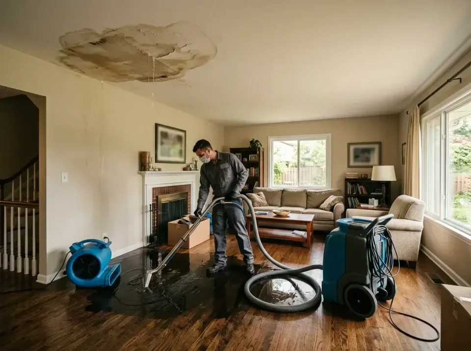 attic-pipe-burst-ceiling-drip-008 — frequently asked questions, Water Damage Restoration & Carpet Care in St. Peter, MN